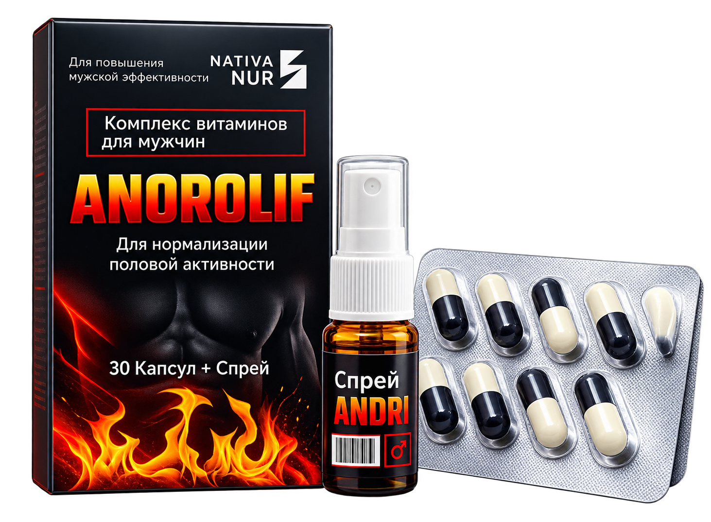 ANDROLIF Kapsula va Sprey